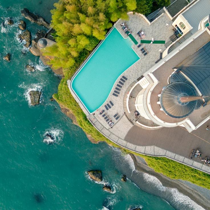 Entertainment zone at night in Portugal